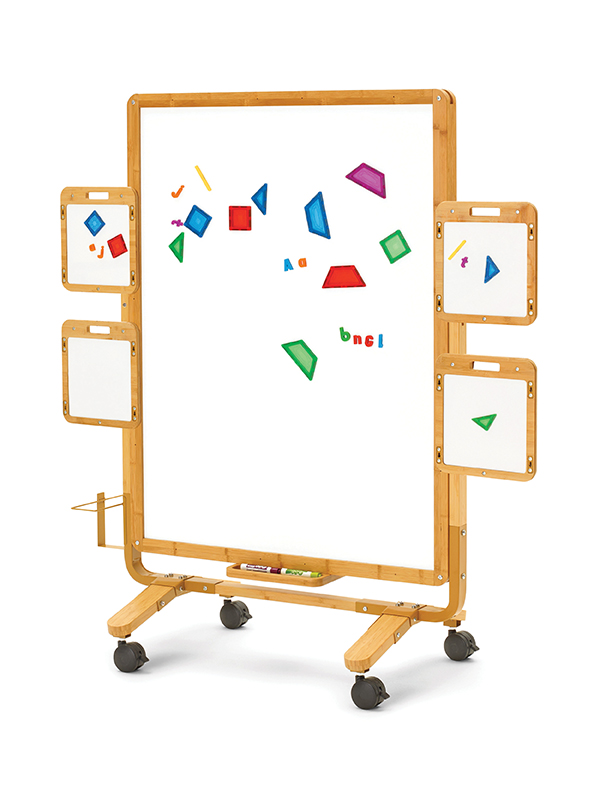 CWB1 Collaboration Whiteboard Premium Model with Slate Kit single portrait low position LR.jpg