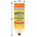 Pencil Write on Track with Reading Bookmarks, Pack of 36