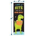 Dinosaur Take A Bite Out Of A Good Book Bookmarks, Pack of 36