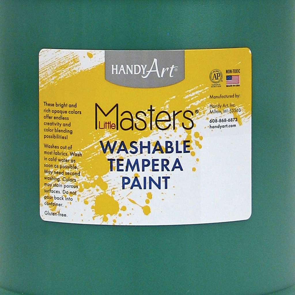 Little Masters® Washable Tempera Paint, Green, Gallon