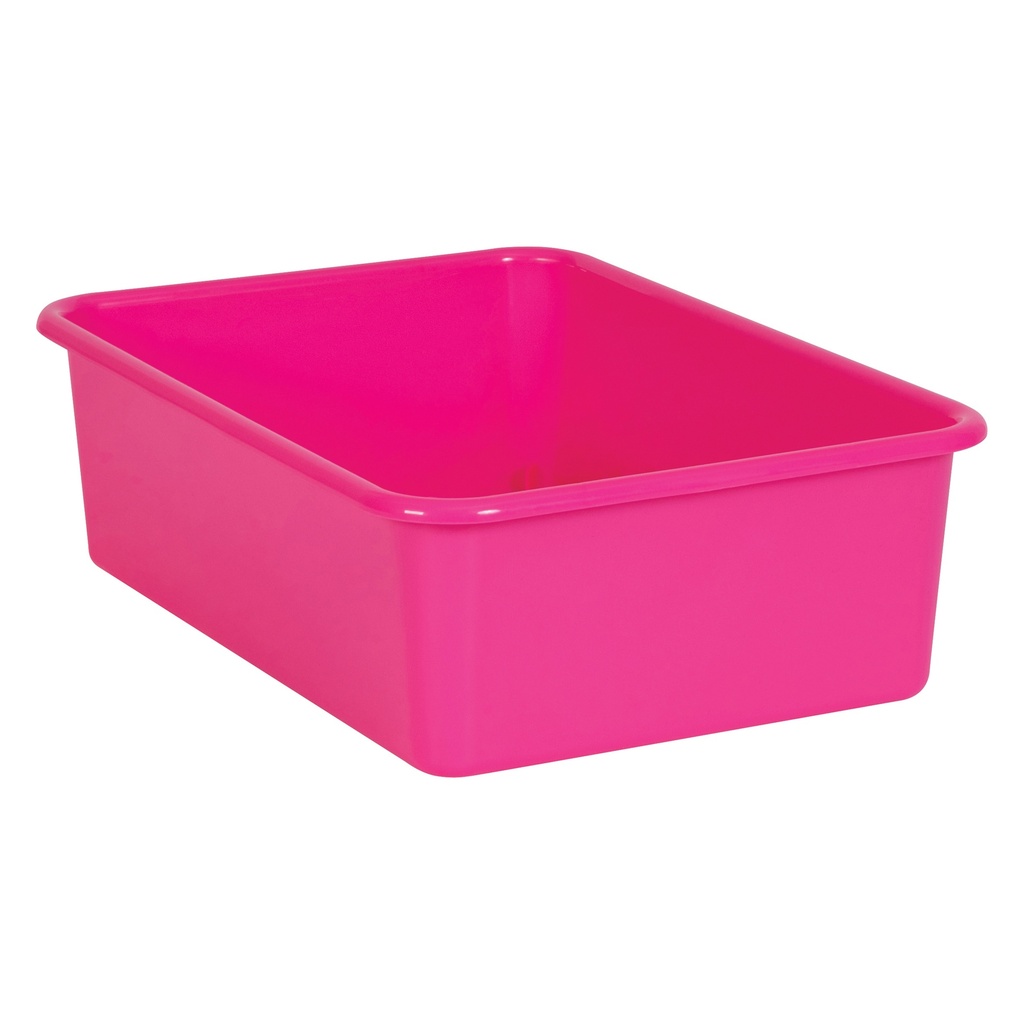 Pink Large Plastic Storage Bin, Pack of 3