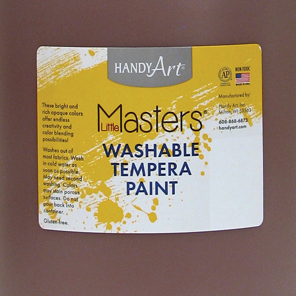 Little Masters® Washable Tempera Paint, Brown, Gallon