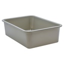 Gray Large Plastic Storage Bin, Pack of 3