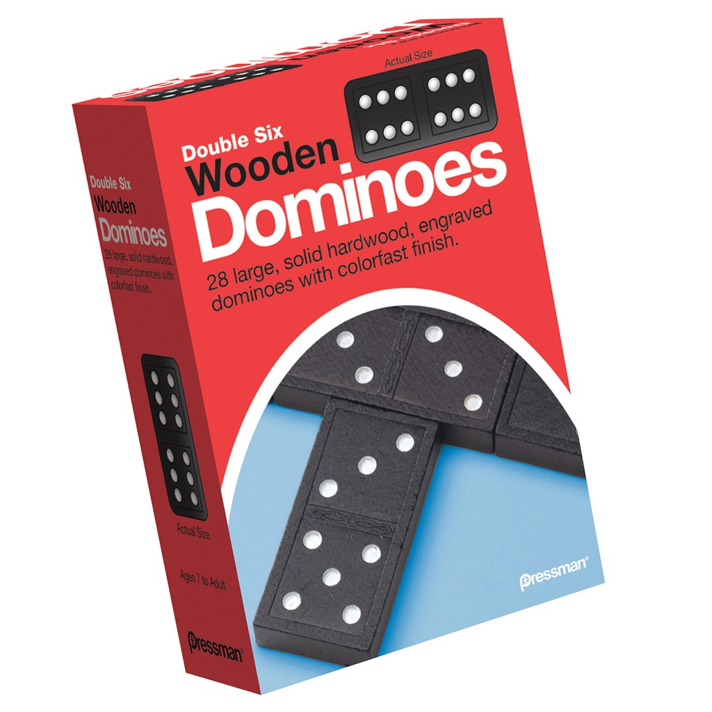 Double Six Wooden Dominoes Game