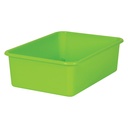 Lime Large Plastic Storage Bin, Pack of 3