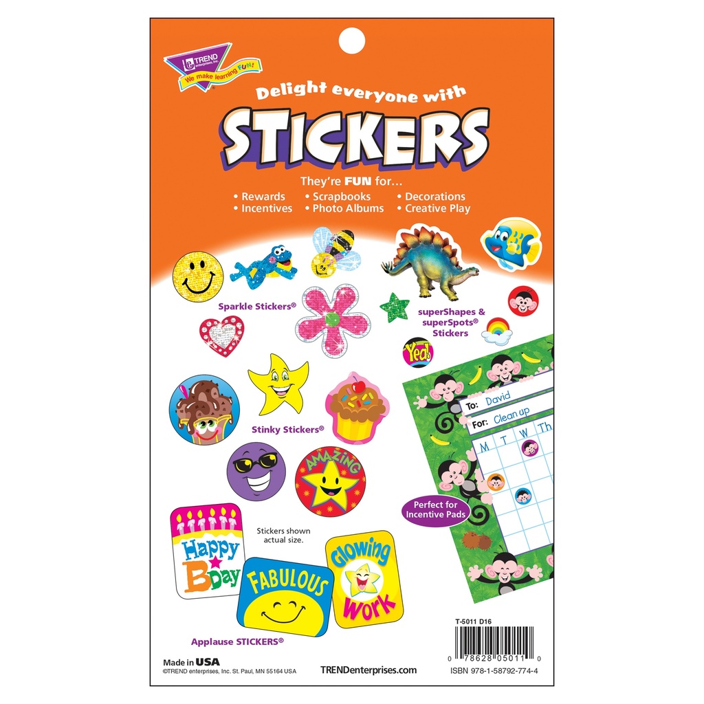 Praise & Reward Sticker Pad, 738 ct