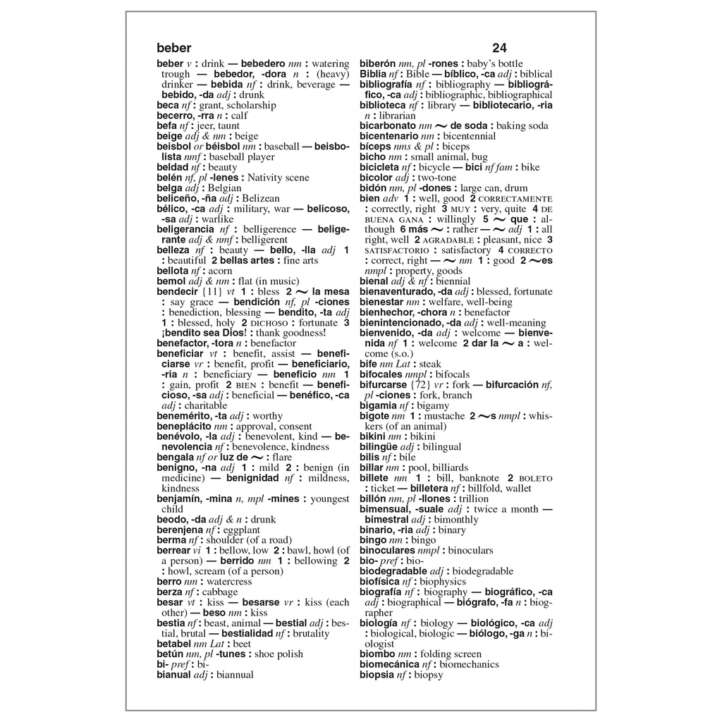 Webster's Spanish-English Dictionary for Students, Third Edition