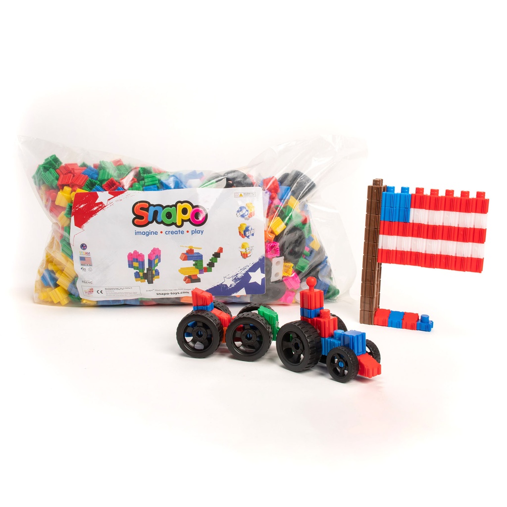 Building Blocks Mega Builders Kit, 1100 Pieces