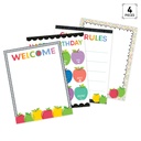 Apple Time Classroom Essentials 4-Chart Pack