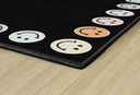 Corner Smiley Faces All Around Rectangle Area Rug