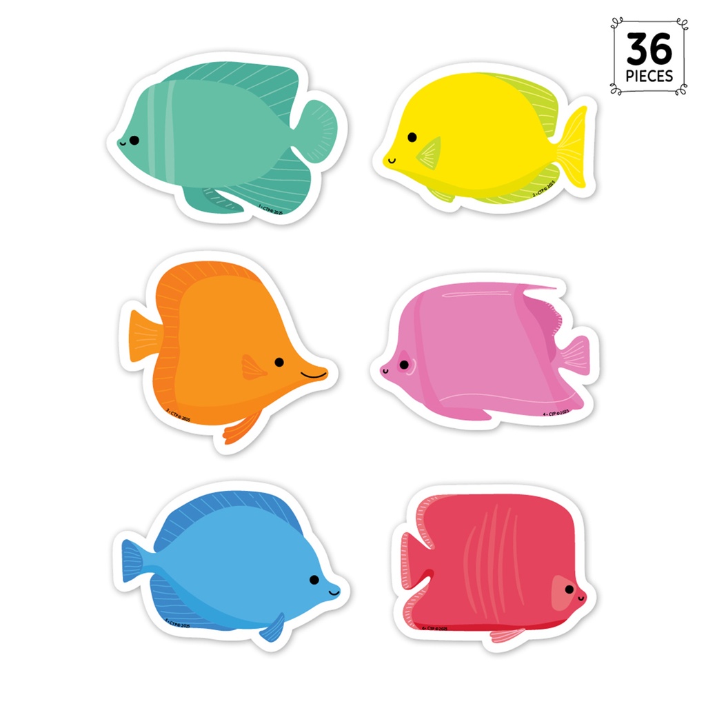 Sea Friends School of Fish 3" Designer Cut-Outs