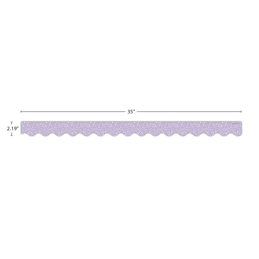 Composition Purple Scalloped Border Trim