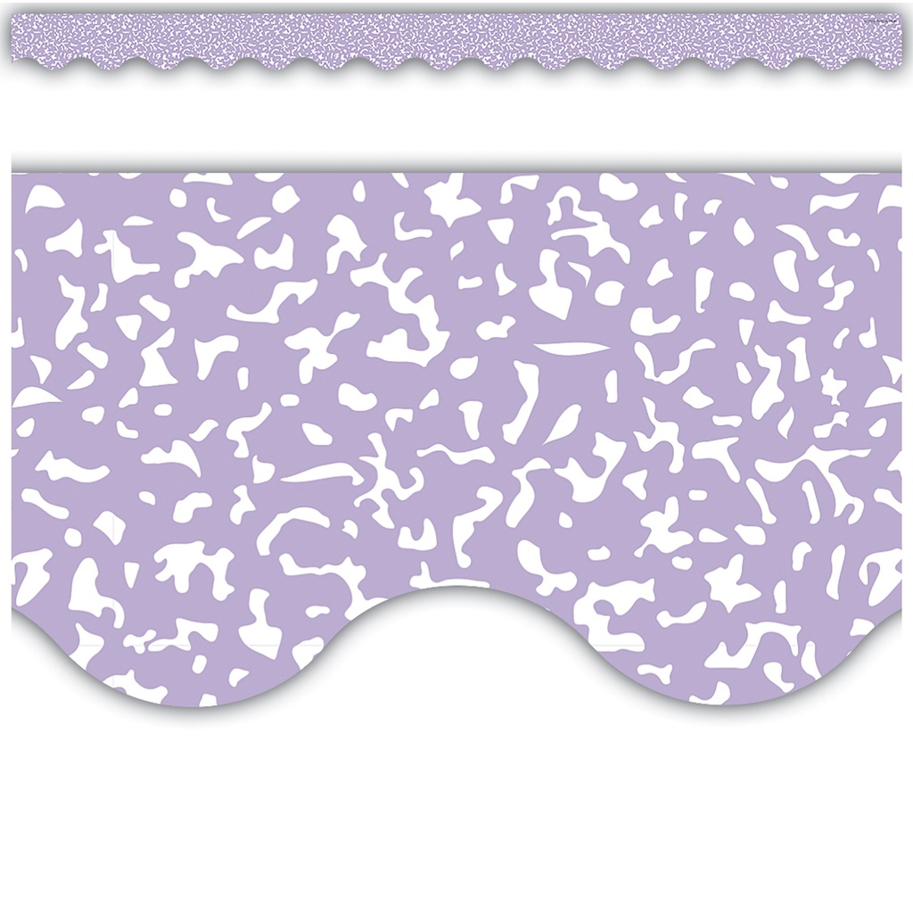 Composition Purple Scalloped Border Trim