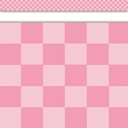 Cool for School Pink Checkers Straight Border Trim