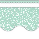 Composition Green Scalloped Border Trim