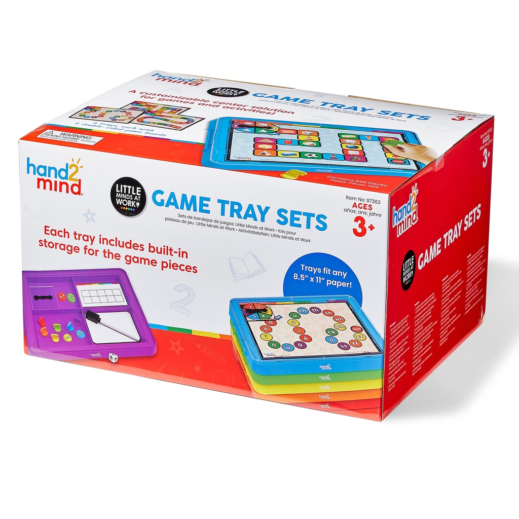 Little Minds at Work(R) Reading & Math Game Tray Set