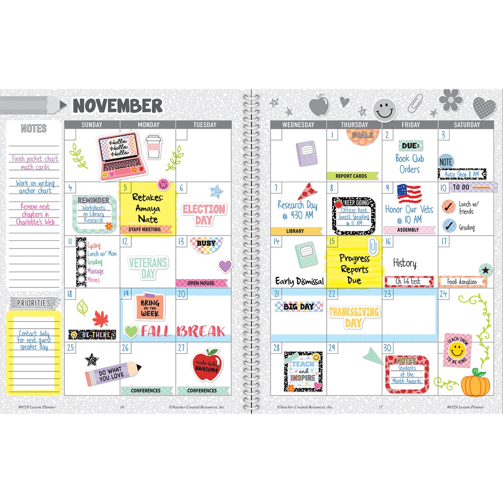 Cool for School Teacher Plan Book