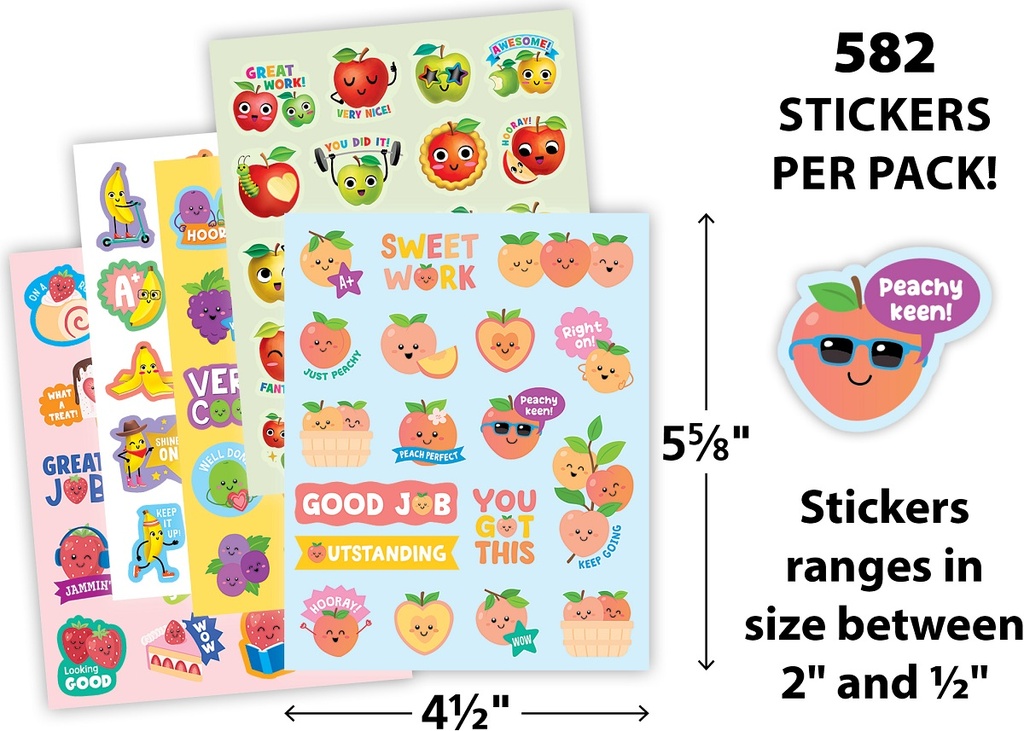 Fruit Pop Smelly Stickers Set