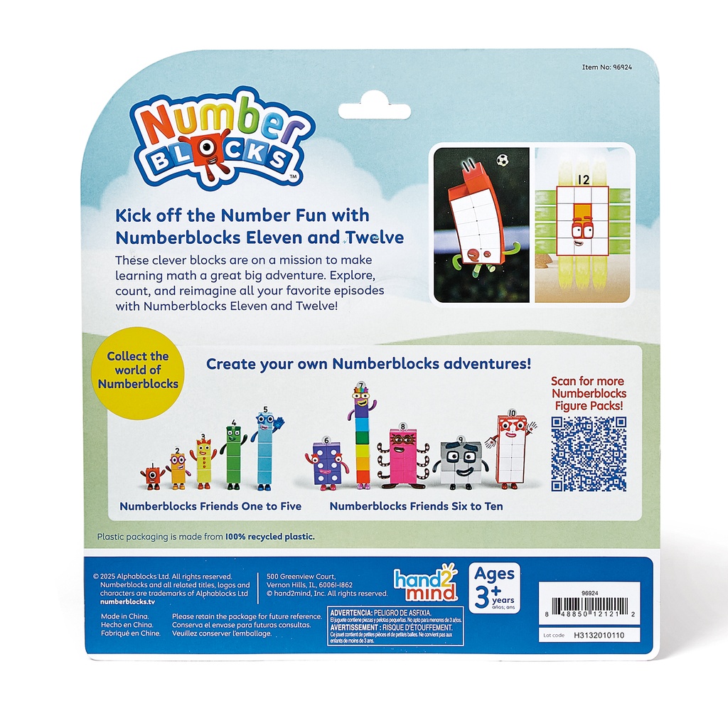 Numberblocks™ Friends Eleven and Twelve Figure Pack