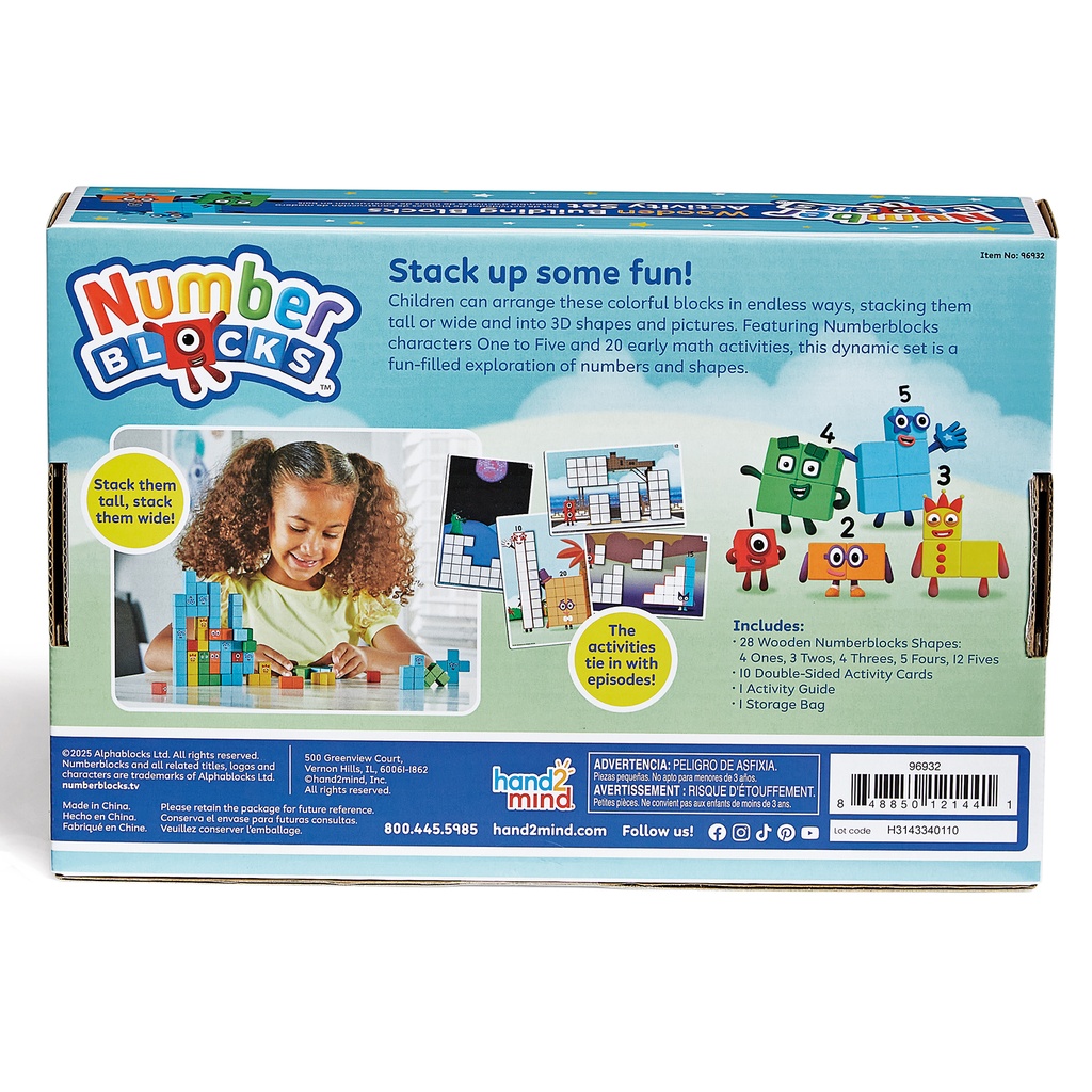 Numberblocks™ Wooden Building Blocks Activity Set