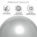 Balance Ball, 55cm, Silver