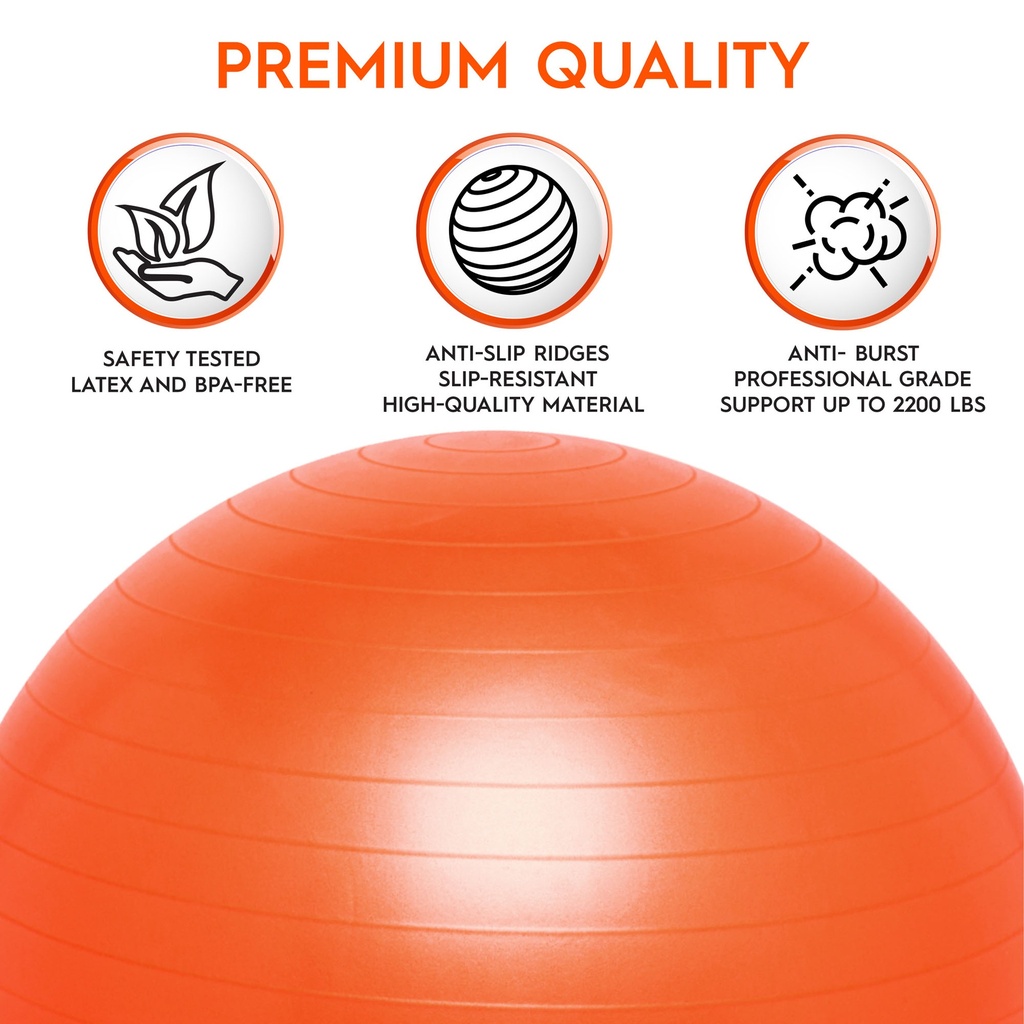 Balance Ball, 65cm, Orange