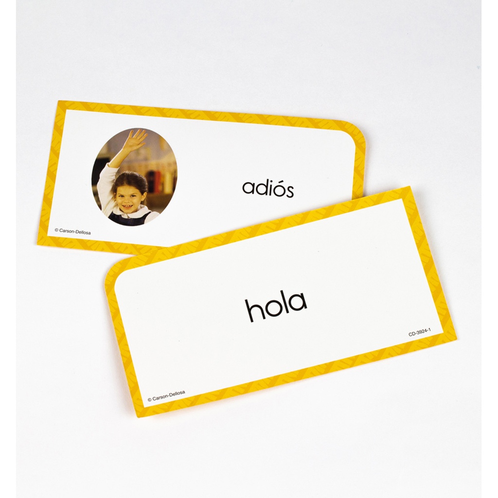 Everyday Words in Spanish: Photographic Flash Cards, Grade PK-8