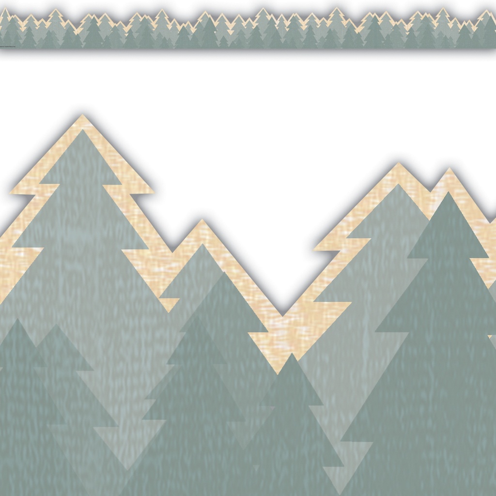 Moving Mountains Road Trip Trees Die-Cut Border Trim