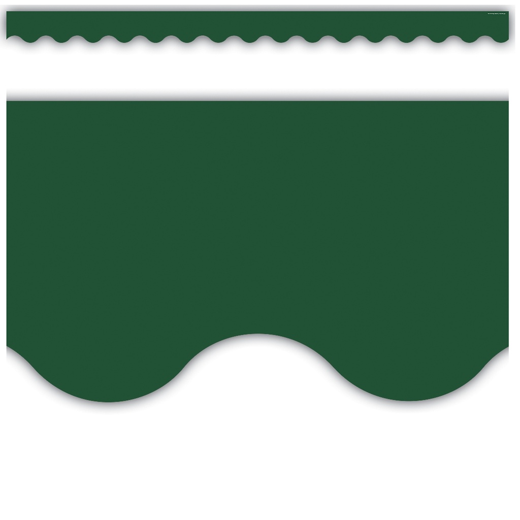 Pine Green Scalloped Border Trim