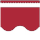 Cranberry Red Scalloped Border Trim