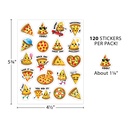 Pizza Smelly Stickers, Pack of 120