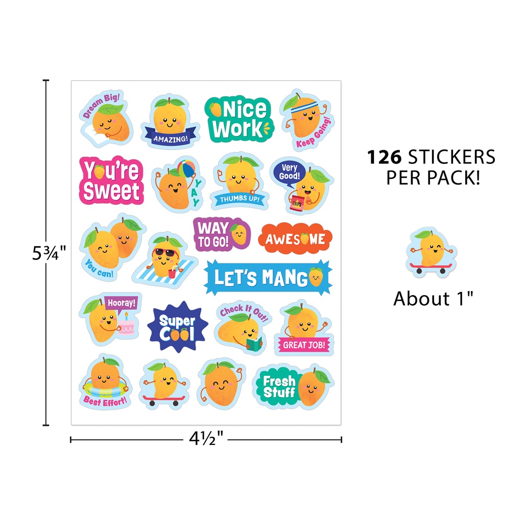 Mango Smelly Stickers, Pack of 126