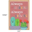 Happy Cactus Crew Positive Sayings Small Poster Pack