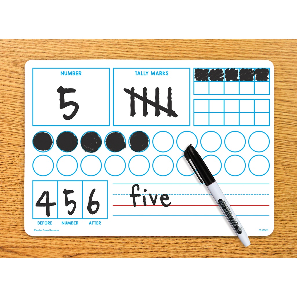 Double-Sided Learning Numbers 1–20 Dry Erase Boards