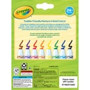 Crush Resistant Washable Toddler Markers, Pack of 8