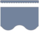 Aegean Blue Scalloped Border Trim, 35 Feet