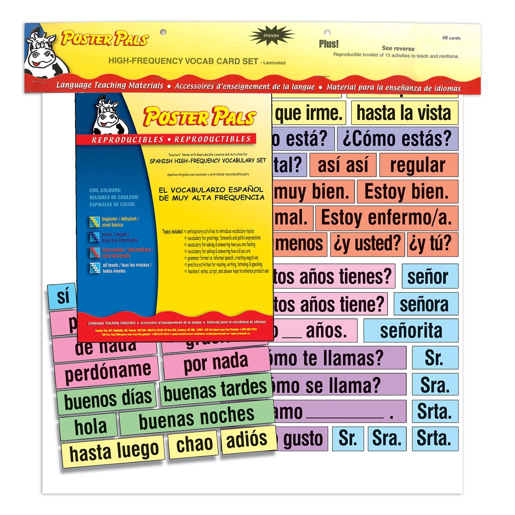 Spanish High-Frequency Vocab Card Set