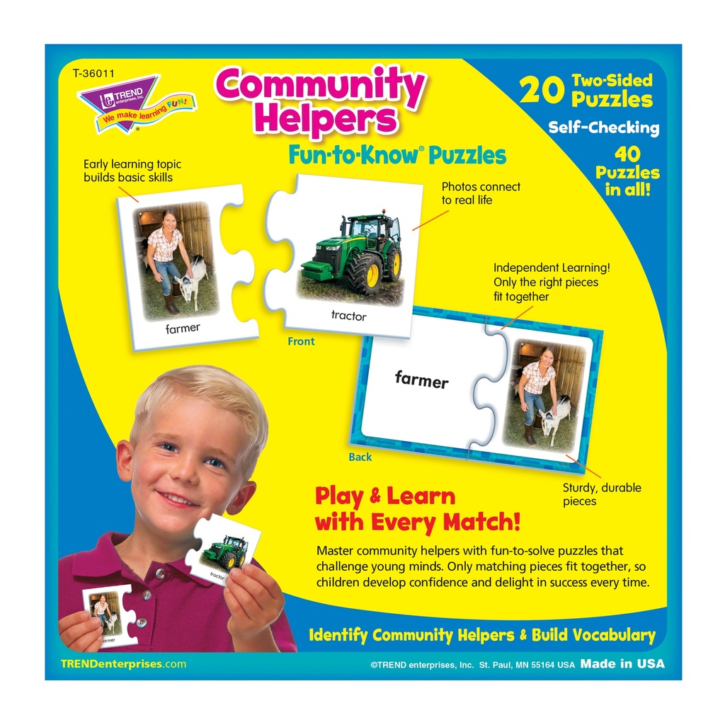 Community Helpers Fun-to-Know® Puzzles