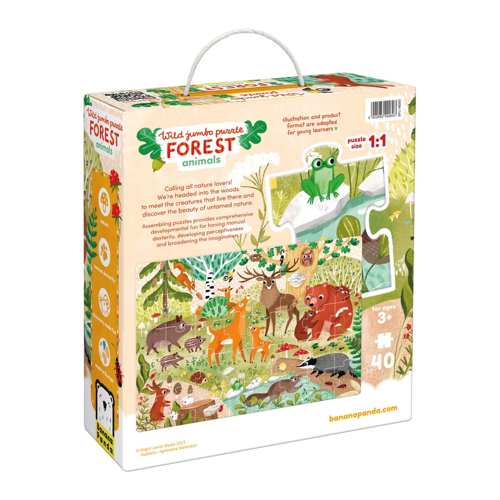 Wild Jumbo Puzzle Forest Animals, Ages 3+