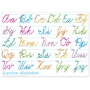 Traditional Cursive 13" x 9 1/2" Smart Poly® PosterMat Pals Pack of 10