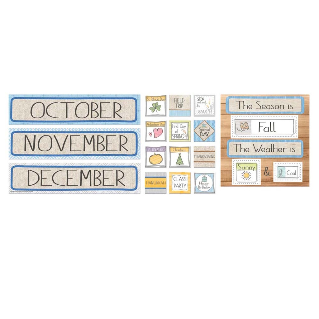 A Close-Knit Class Calendar Set Bulletin Board Set