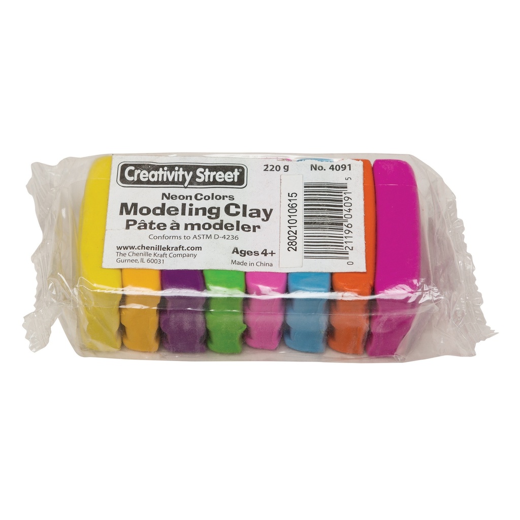 Neon Modeling Clay 8 Sticks