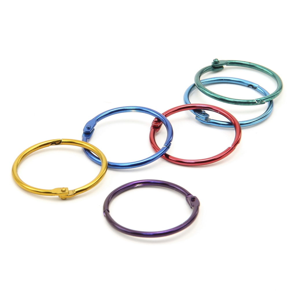 2" Metallic Book Rings Pack of 50