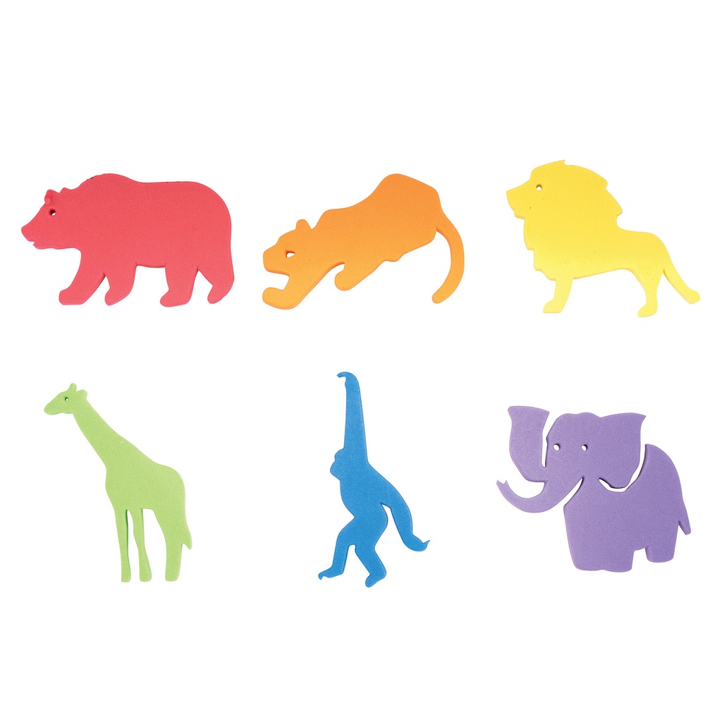 Wild Animals Giant Stampers Set of 6