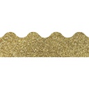 Sparkle + Shine Gold Glitter Scalloped Border 39 Feet