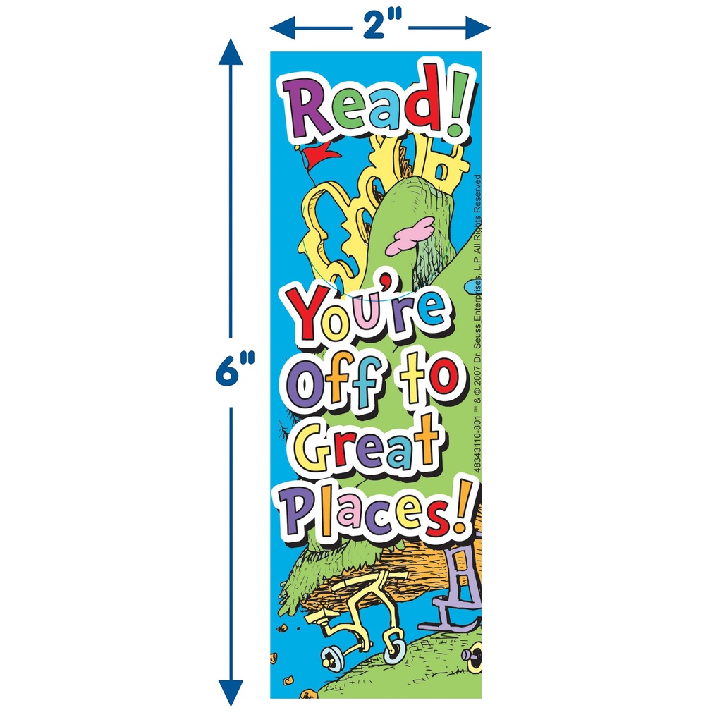 Dr. Seuss™ Oh, The Places... Bookmarks Pack of 36