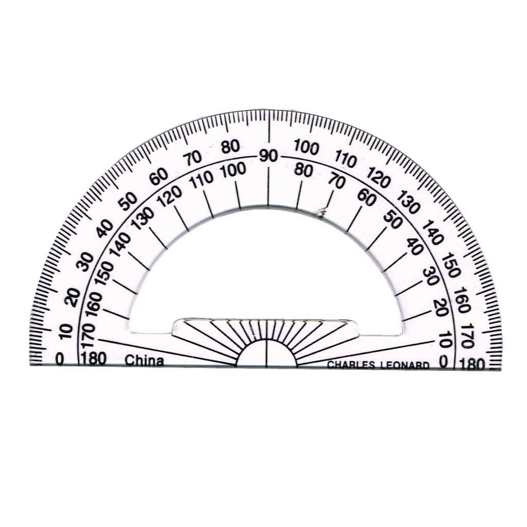 Plastic 4" Protractors Pack of 60