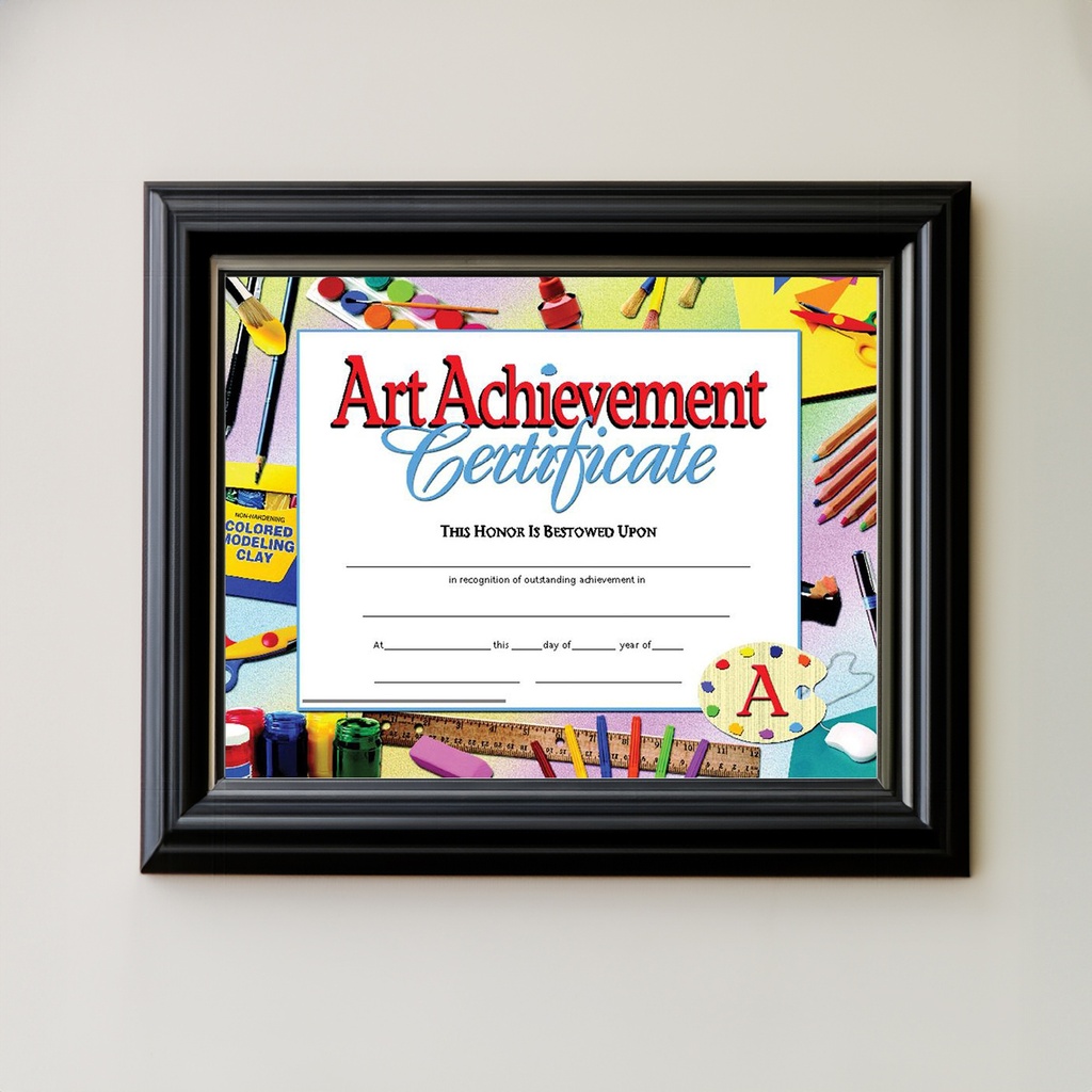 Art Achievement Certificate