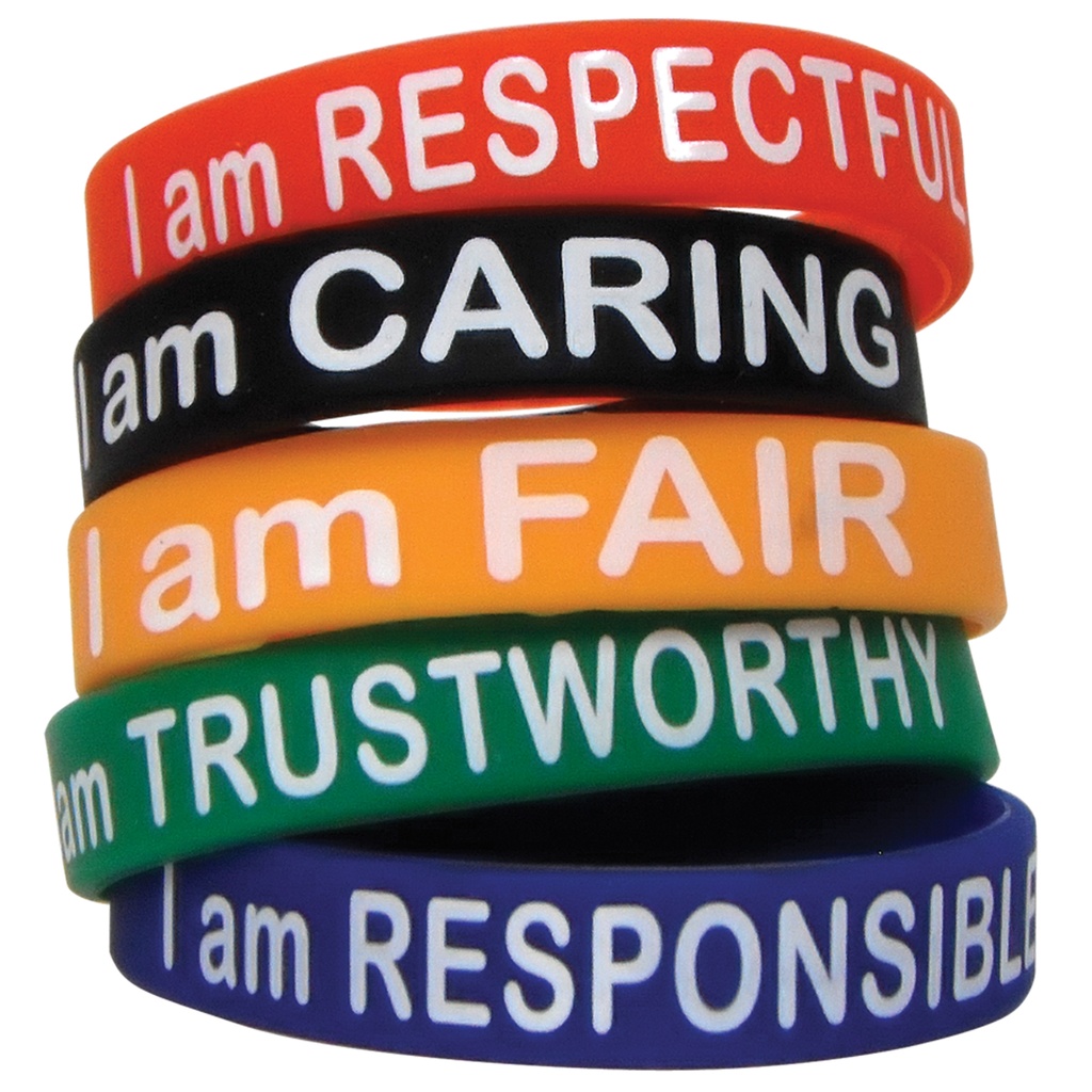 Character Traits Wristband Pack of 10