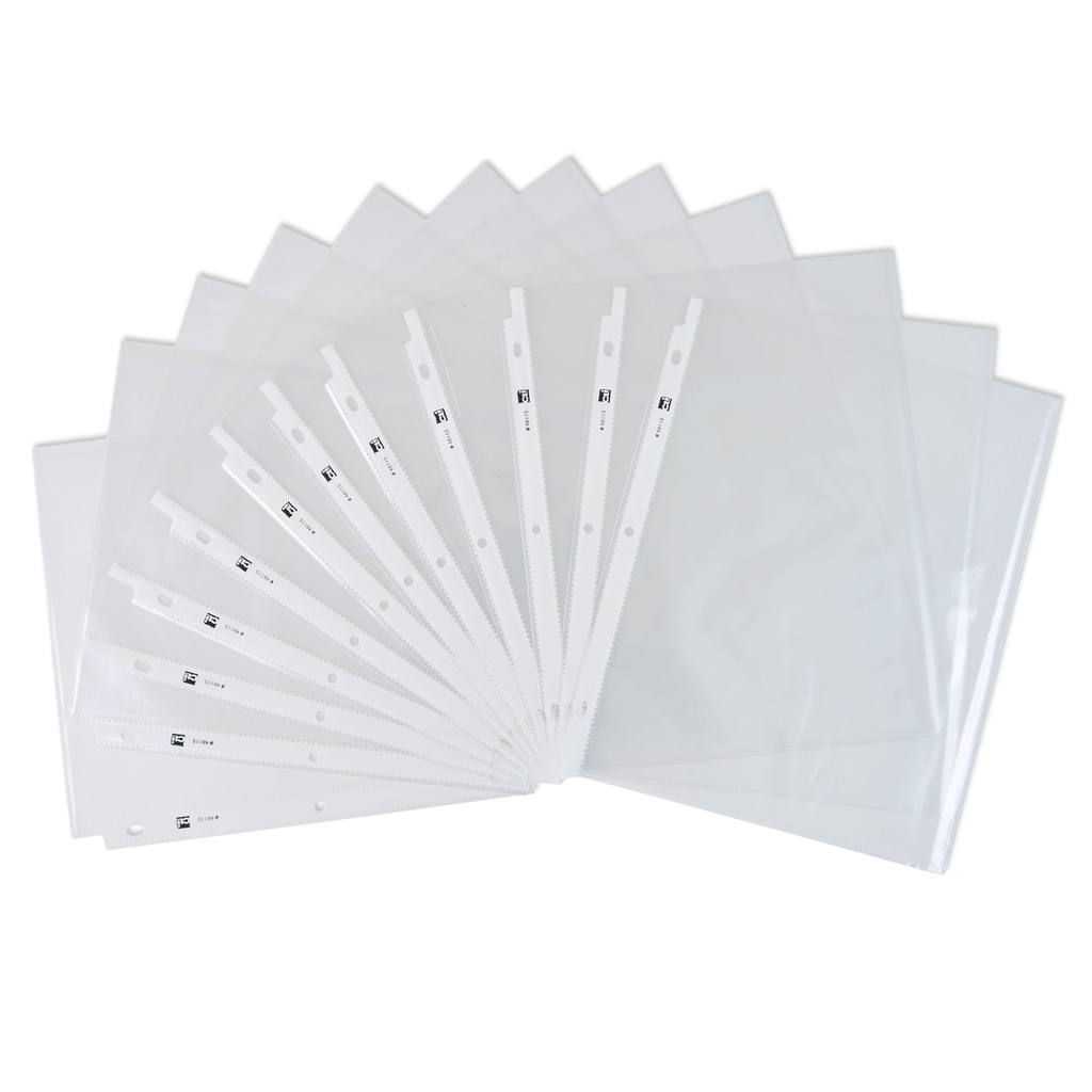 Top Loading Letter Size Sheet Protectors with Binder Holes Pack of 15